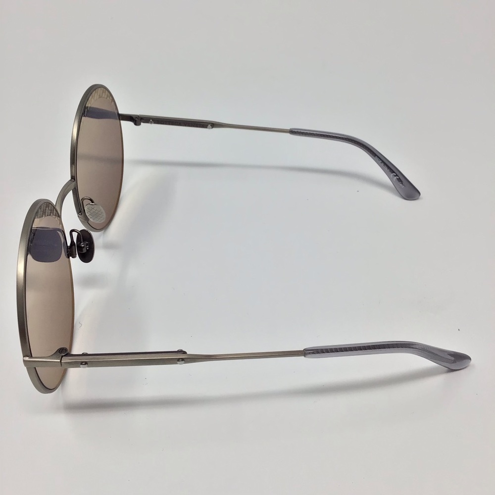 NWT Bottega Veneta Silver Grey Round Sunglasses - Picture 6 of 11